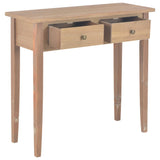 NNEVL Dressing Console Table Brown 79x30x74 cm Wood