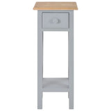 NNEVL Side Table Grey 27x27x65.5 cm Wood