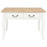NNEVL Coffee Table White 80x80x50 cm Wood