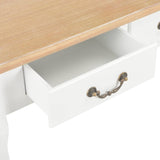 NNEVL Coffee Table White 80x80x50 cm Wood