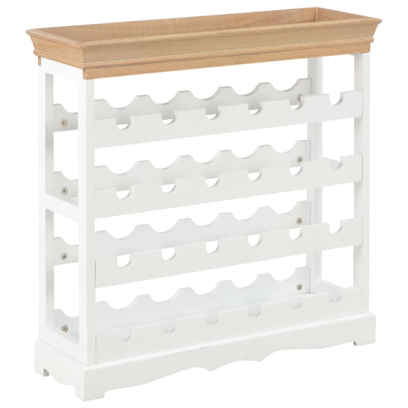 NNEVL Wine Cabinet White 70x22.5x70.5 cm MDF