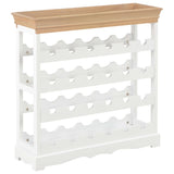 NNEVL Wine Cabinet White 70x22.5x70.5 cm MDF