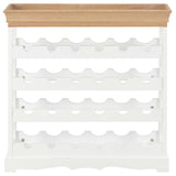 NNEVL Wine Cabinet White 70x22.5x70.5 cm MDF