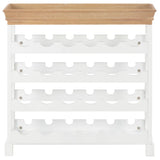 NNEVL Wine Cabinet White 70x22.5x70.5 cm MDF