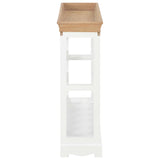 NNEVL Wine Cabinet White 70x22.5x70.5 cm MDF