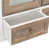 NNEVL Wall Cabinet White 49x22x59 cm Solid Wood