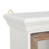NNEVL Wall Cabinet White 49x22x59 cm Solid Wood