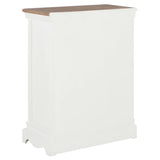 NNEVL Sideboard White 60x30x80 cm Solid Wood