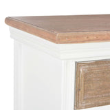 NNEVL Sideboard White 60x30x80 cm Solid Wood