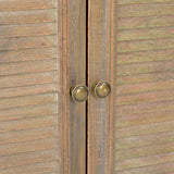 NNEVL Sideboard White 60x30x80 cm Solid Wood