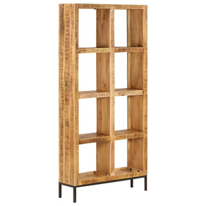 NNEVL Bookshelf 80x25x175 cm Solid Mango Wood
