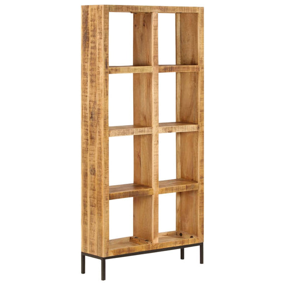 NNEVL Bookshelf 80x25x175 cm Solid Mango Wood