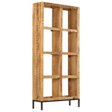 NNEVL Bookshelf 80x25x175 cm Solid Mango Wood