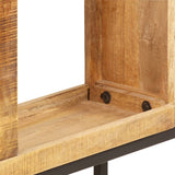 NNEVL Bookshelf 80x25x175 cm Solid Mango Wood