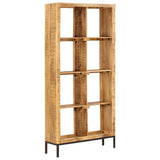 NNEVL Bookshelf 80x25x175 cm Solid Mango Wood