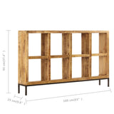 NNEVL Sideboard 160x25x95 cm Solid Mango Wood