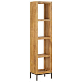 NNEVL Bookshelf 40x30x175 cm Solid Mango Wood