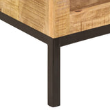NNEVL Bookshelf 40x30x175 cm Solid Mango Wood