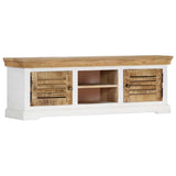 NNEVL TV Cabinet 118x30x40 cm Solid Mango Wood