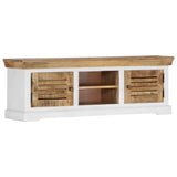 NNEVL TV Cabinet 118x30x40 cm Solid Mango Wood