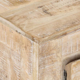 NNEVL TV Cabinet 110x35x46 cm Solid Mango Wood