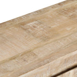 NNEVL TV Cabinet 110x35x46 cm Solid Mango Wood