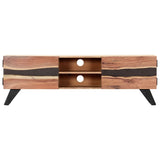 NNEVL TV Cabinet 140x30x45 cm Solid Acacia Wood