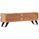 NNEVL TV Cabinet 140x30x45 cm Solid Acacia Wood