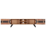 NNEVL TV Cabinet 140x30x45 cm Solid Acacia Wood