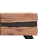 NNEVL TV Cabinet 140x30x45 cm Solid Acacia Wood