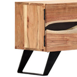NNEVL TV Cabinet 140x30x45 cm Solid Acacia Wood