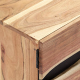 NNEVL TV Cabinet 140x30x45 cm Solid Acacia Wood