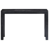 NNEVL Console Table Black 118x30x76 cm Solid Mango Wood