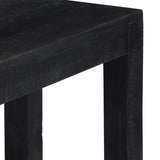 NNEVL Console Table Black 118x30x76 cm Solid Mango Wood