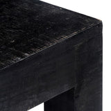 NNEVL Console Table Black 118x30x76 cm Solid Mango Wood
