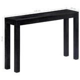 NNEVL Console Table Black 118x30x76 cm Solid Mango Wood