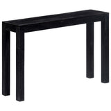 NNEVL Console Table Black 118x30x76 cm Solid Mango Wood