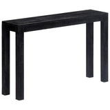 NNEVL Console Table Black 118x30x76 cm Solid Mango Wood