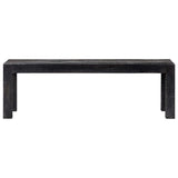 NNEVL Coffee Table Black 110x50x35 cm Solid Mango Wood