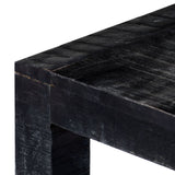 NNEVL Coffee Table Black 110x50x35 cm Solid Mango Wood