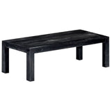 NNEVL Coffee Table Black 110x50x35 cm Solid Mango Wood