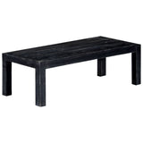 NNEVL Coffee Table Black 110x50x35 cm Solid Mango Wood