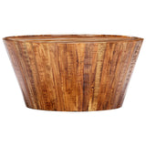 NNEVL Coffee Table 65x65x33 cm Solid Rough Mango Wood