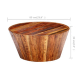 NNEVL Coffee Table 65x65x33 cm Solid Rough Mango Wood