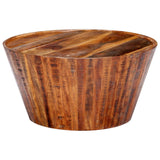 NNEVL Coffee Table 65x65x33 cm Solid Rough Mango Wood