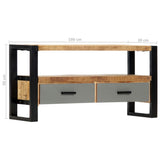 NNEVL TV Cabinet 100x30x50 cm Solid Mango Wood