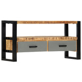 NNEVL TV Cabinet 100x30x50 cm Solid Mango Wood