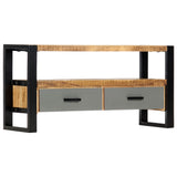 NNEVL TV Cabinet 100x30x50 cm Solid Mango Wood