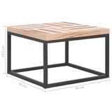 NNEVL Coffee Table 50x50x33.5 cm Solid Wood