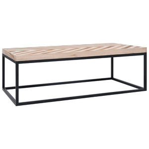NNEVL Coffee Table 110x60x37 cm Solid Wood